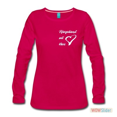 Pflegedienst pink Arbeitsshirt Jobshirt24